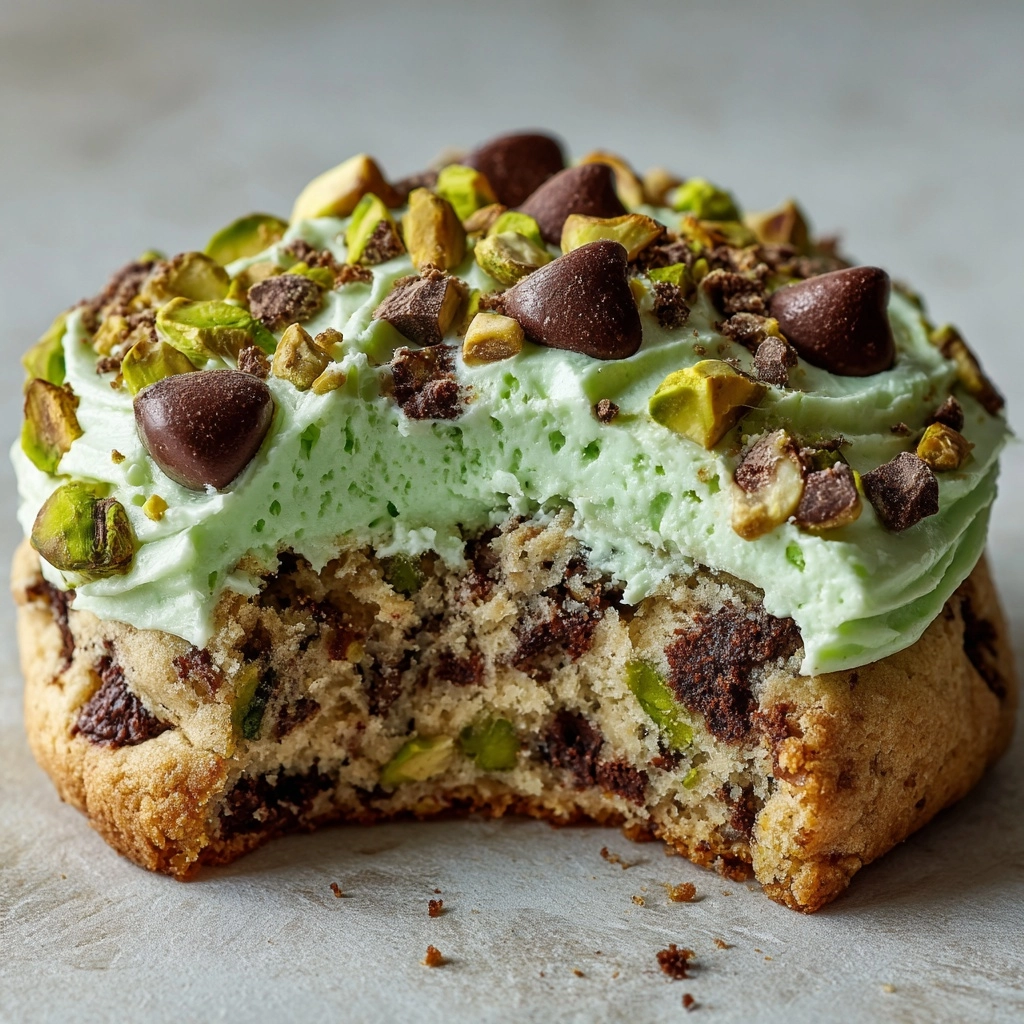 Pistachio Cream Chocolate Chip Cookies Recipe - Recipe Image