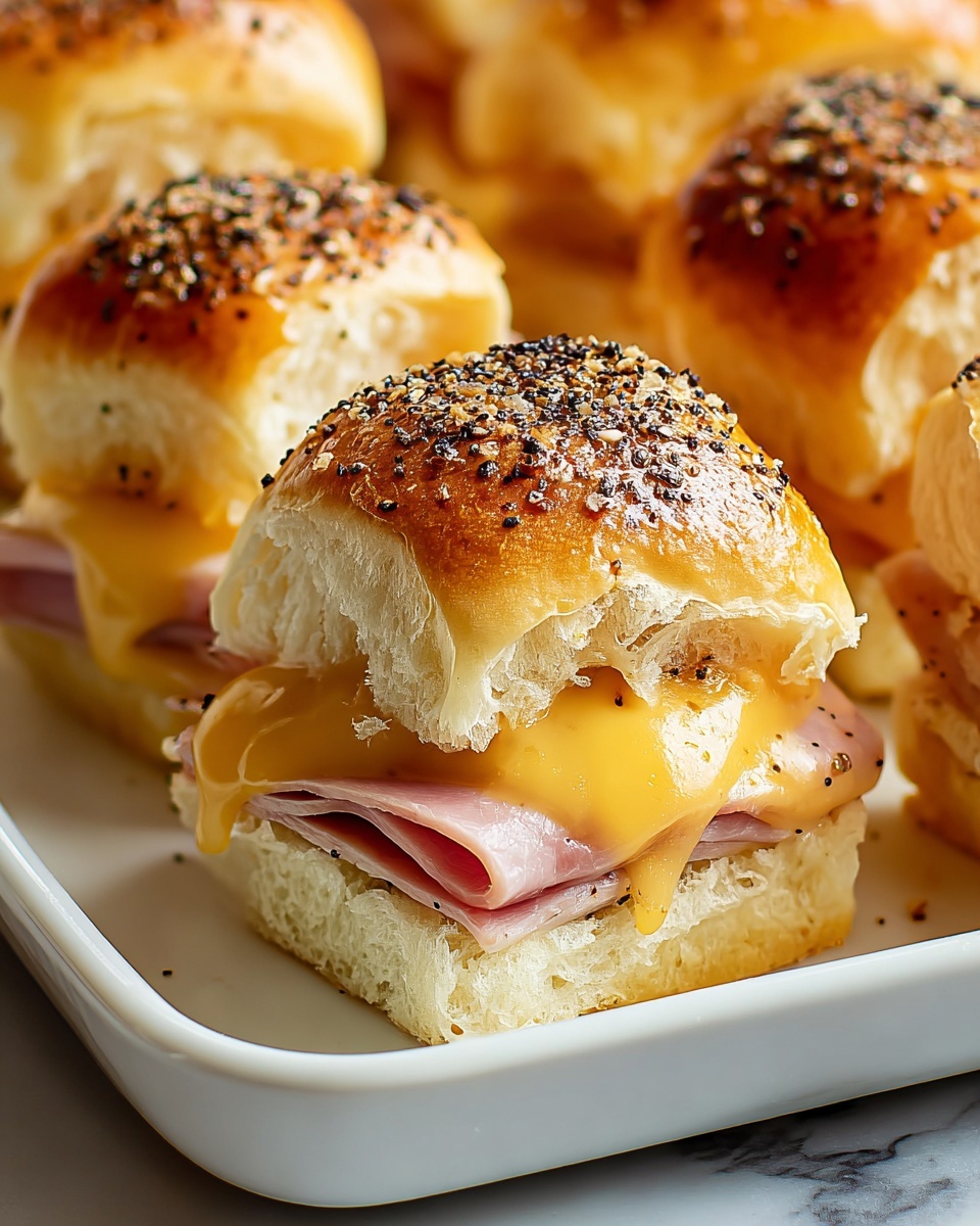 Leftover Ham and Cheese Sliders Recipe - Recipe Image