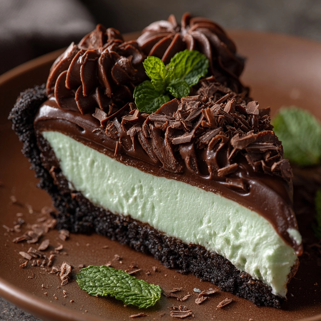 Chocolate Mint Pie Recipe - Recipe Image