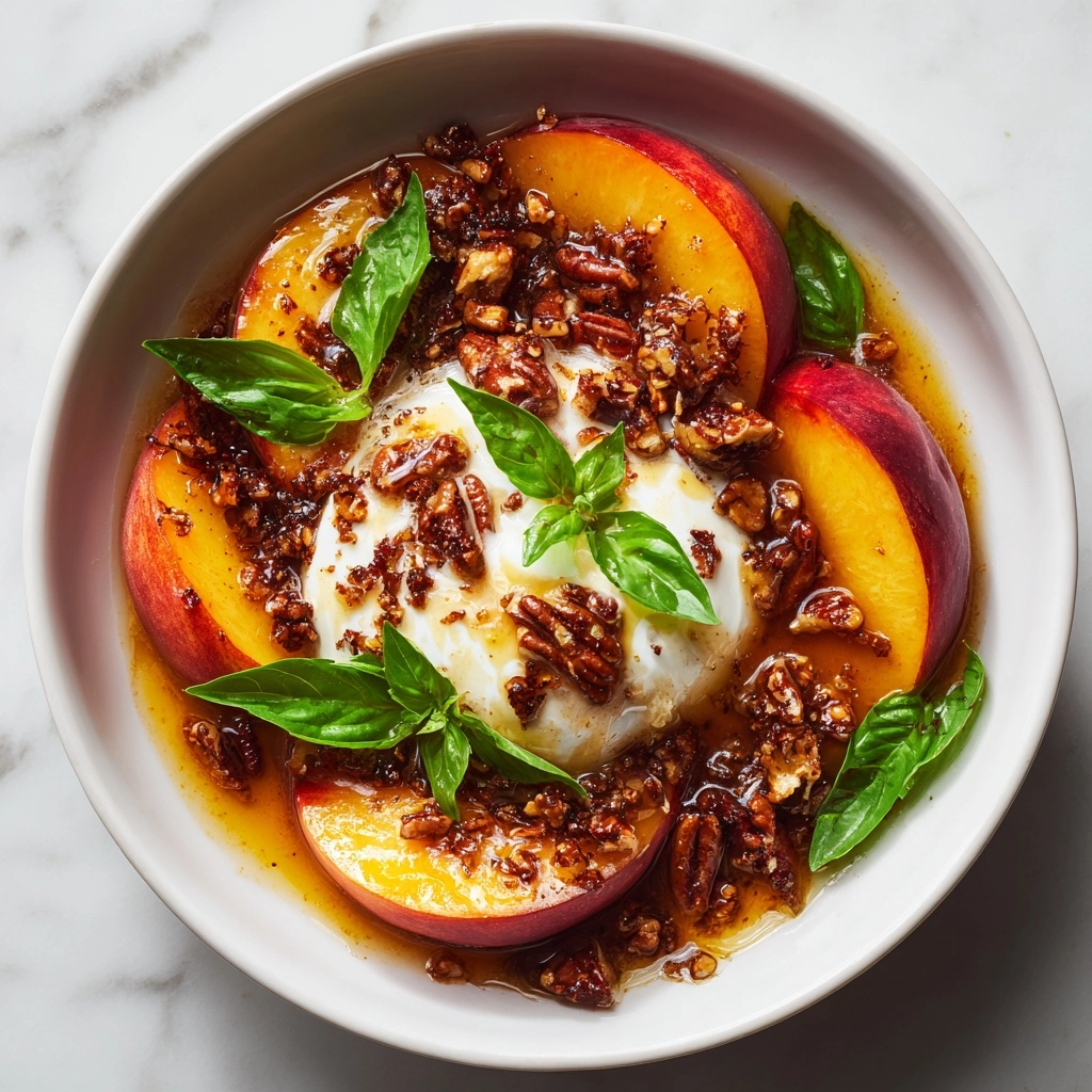Peach & Burrata Caprese Recipe - Recipe Image