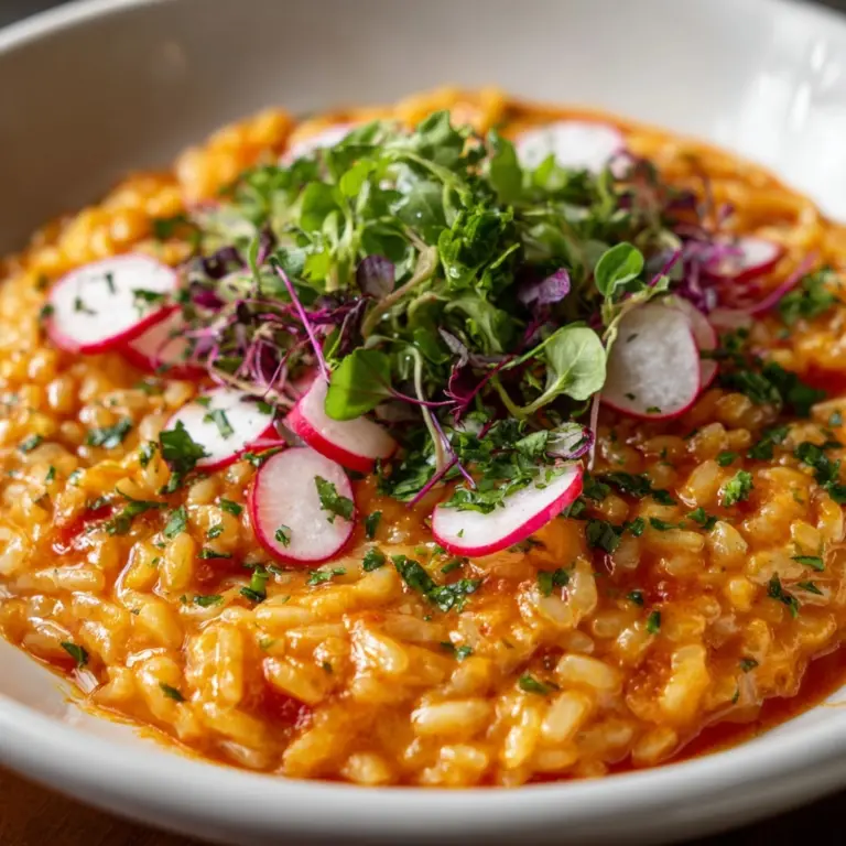 Cheesy Gochujang Risotto Recipe