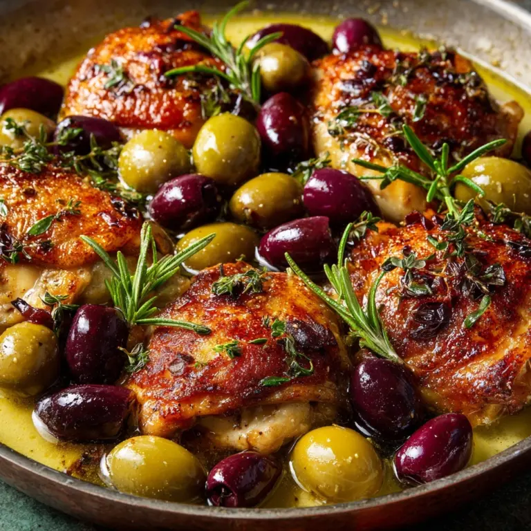 Pan-Roasted Chicken with Grapes & Olives Recipe