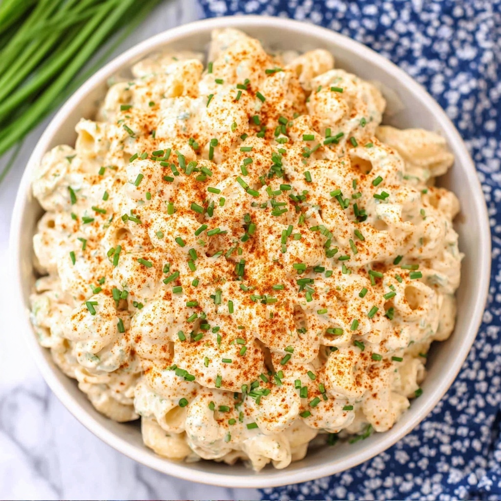Deviled Egg Pasta Salad Recipe - Recipe Image