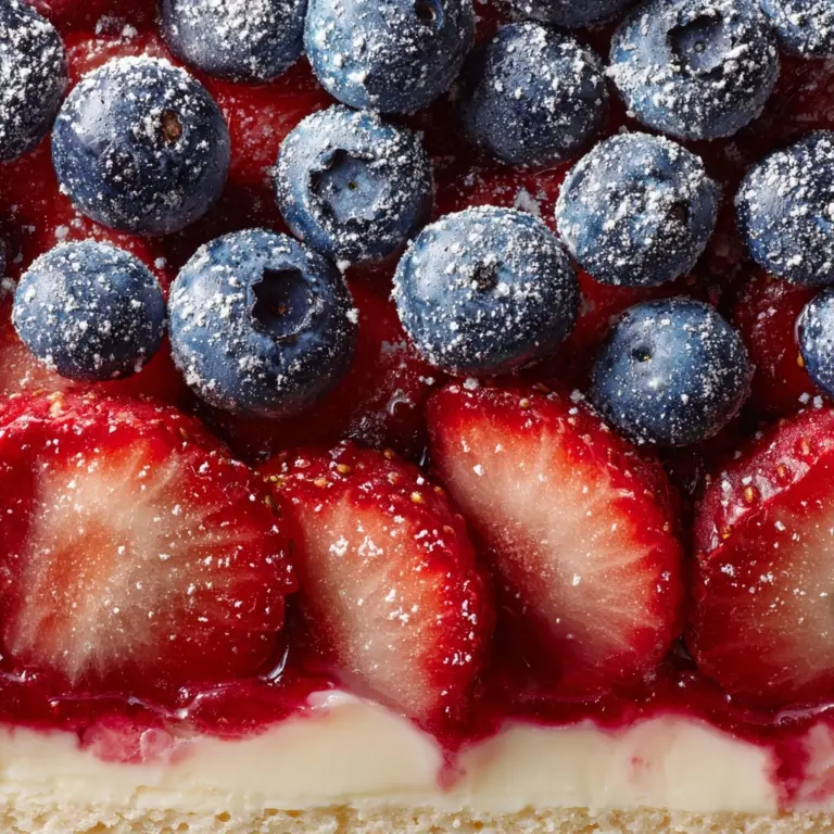 Red, White, and Blue Cheesecake Strawberries Recipe