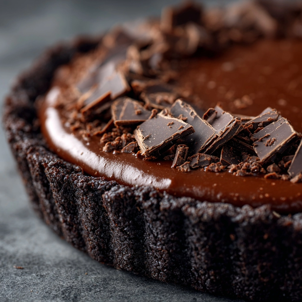 No-Bake Chocolate Pudding Pie Recipe - Recipe Image