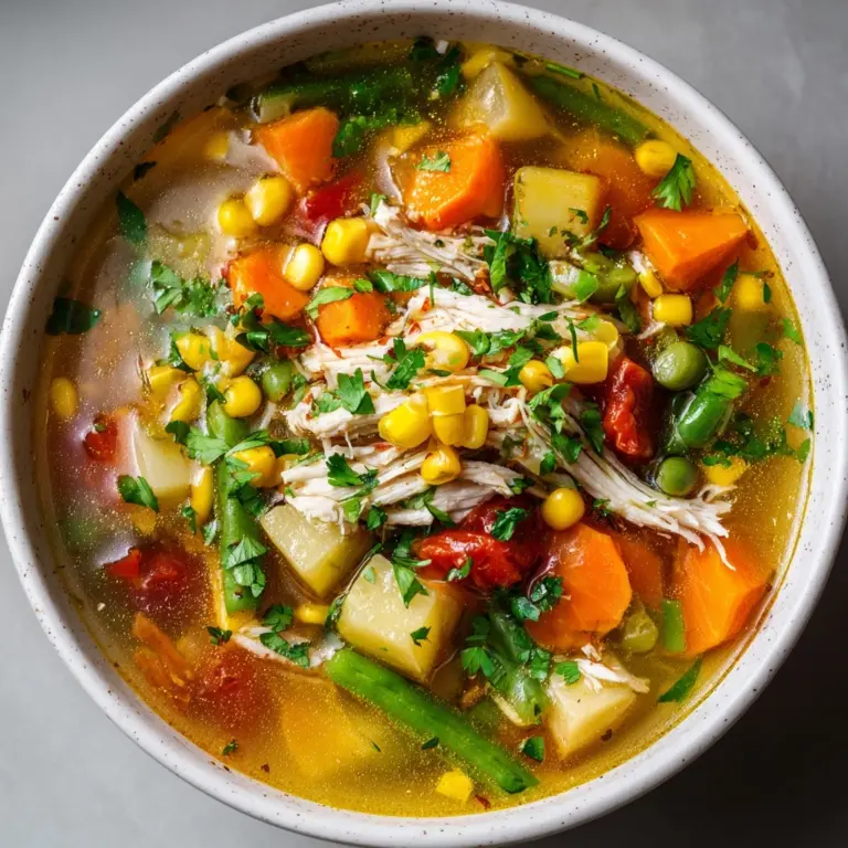 Healthy Chicken Vegetable Soup Recipe