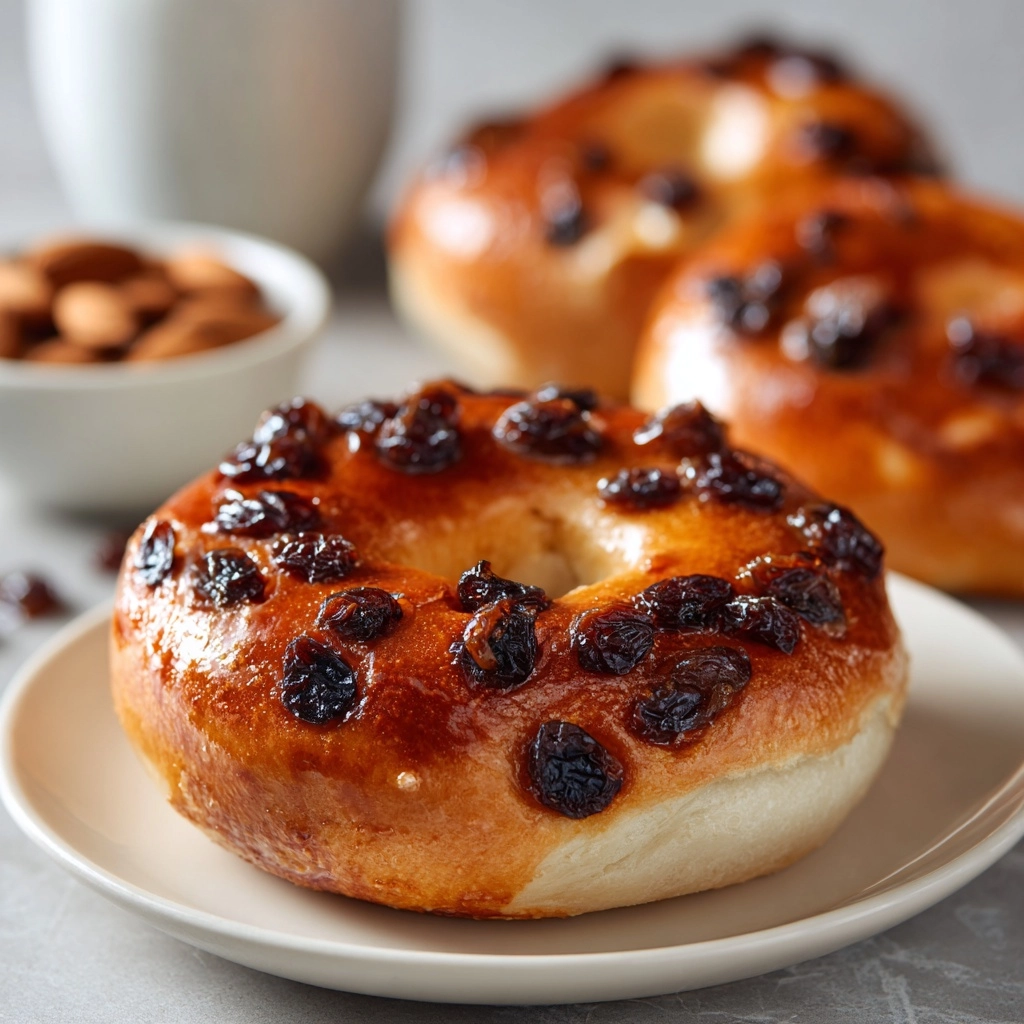Cinnamon Raisin Greek Yogurt Bagels Recipe - Recipe Image