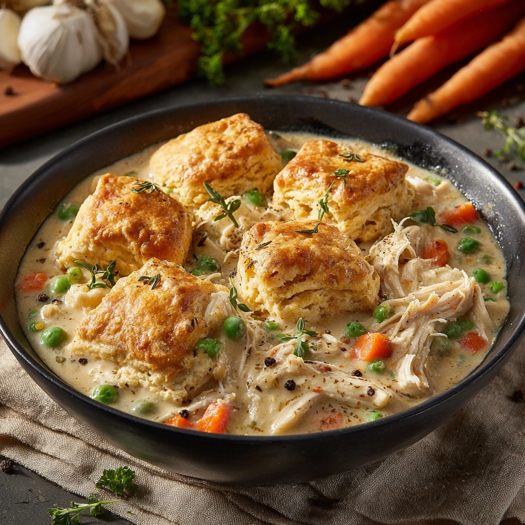 Small Batch Chicken Pot Pie Soup for Two Recipe - Recipe Image