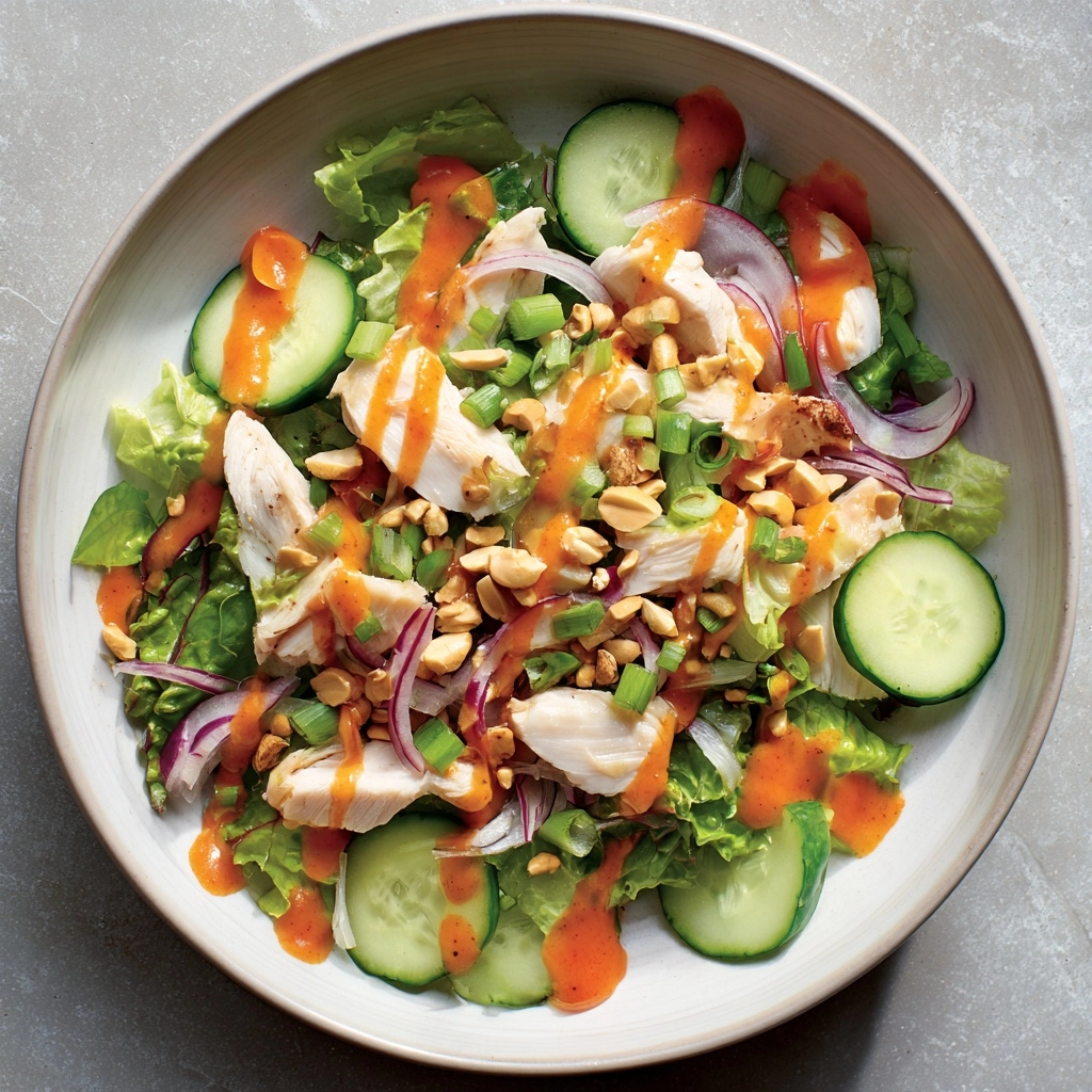 Asian Peanut Chicken Salad Recipe - Recipe Image