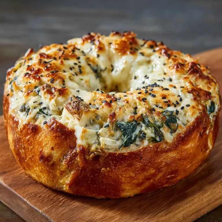 Cheesy Spinach-Artichoke Bagels Recipe