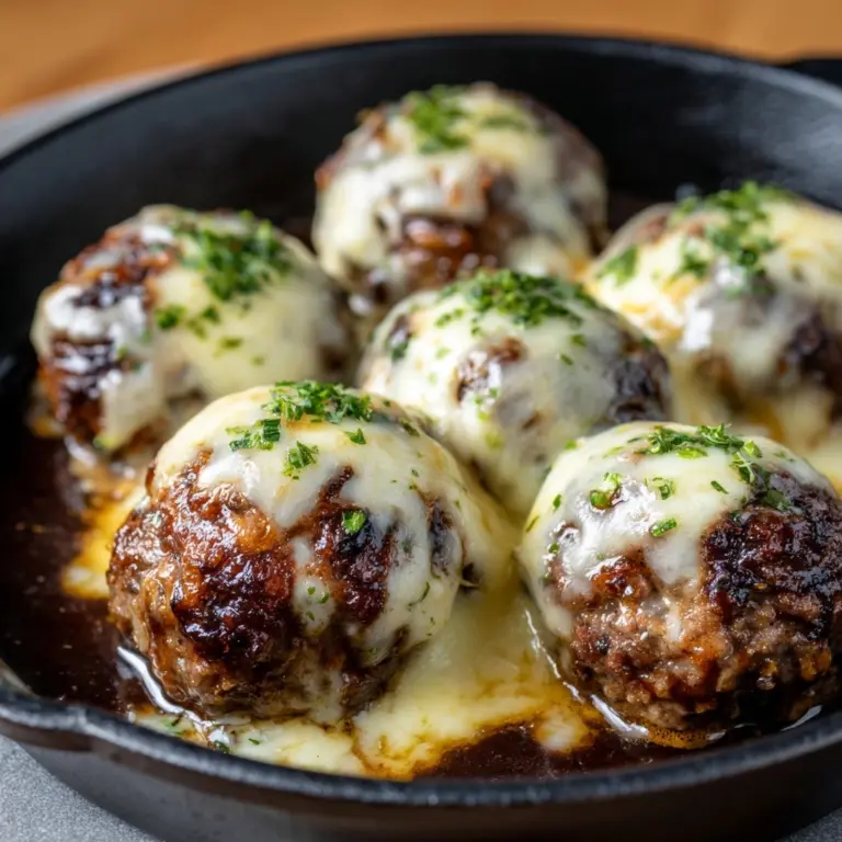 Crock Pot French Onion Meatballs Recipe