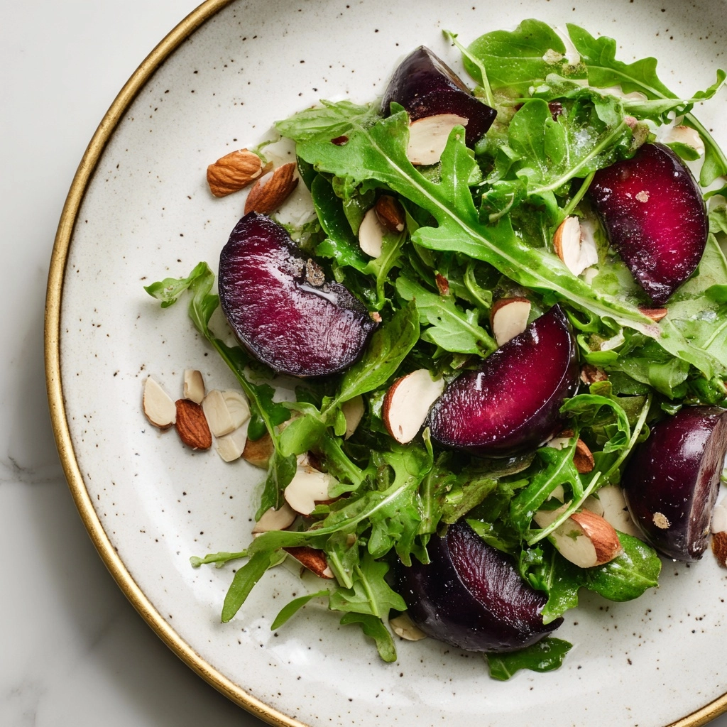 French Beans with Caramelized Peaches and Balsamic Glaze Recipe - Recipe Image