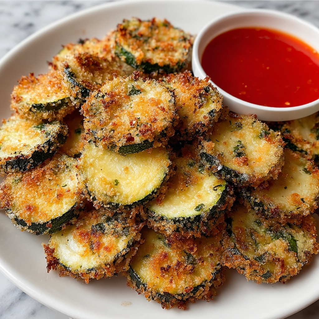 Air Fryer Parmesan Crispy Zucchini Bites Recipe - Recipe Image