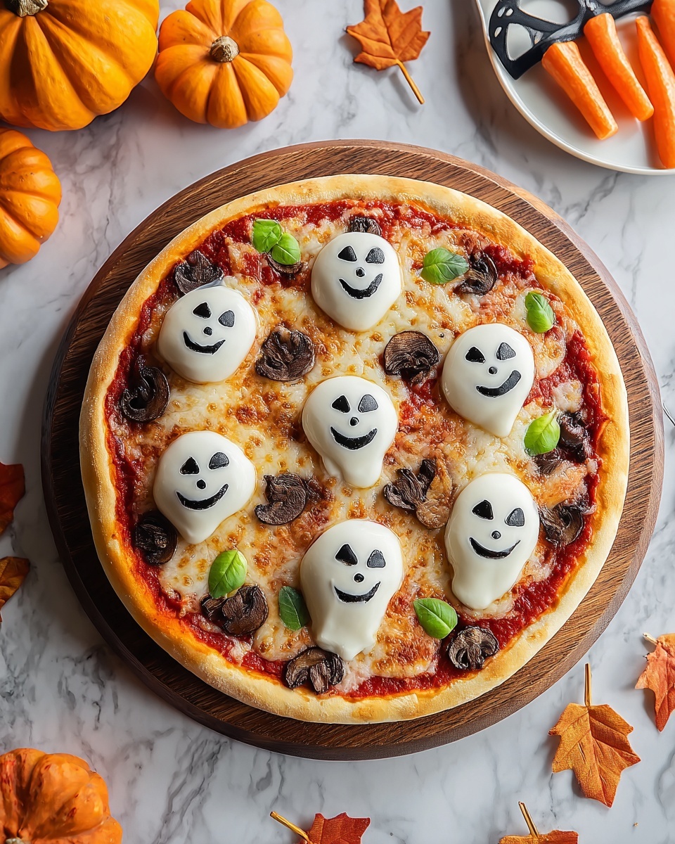 Halloween Pumpkin Pizza Recipe - Recipe Image