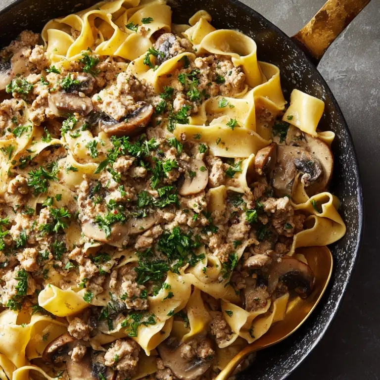 One-Pot Ground Beef Stroganoff Recipe