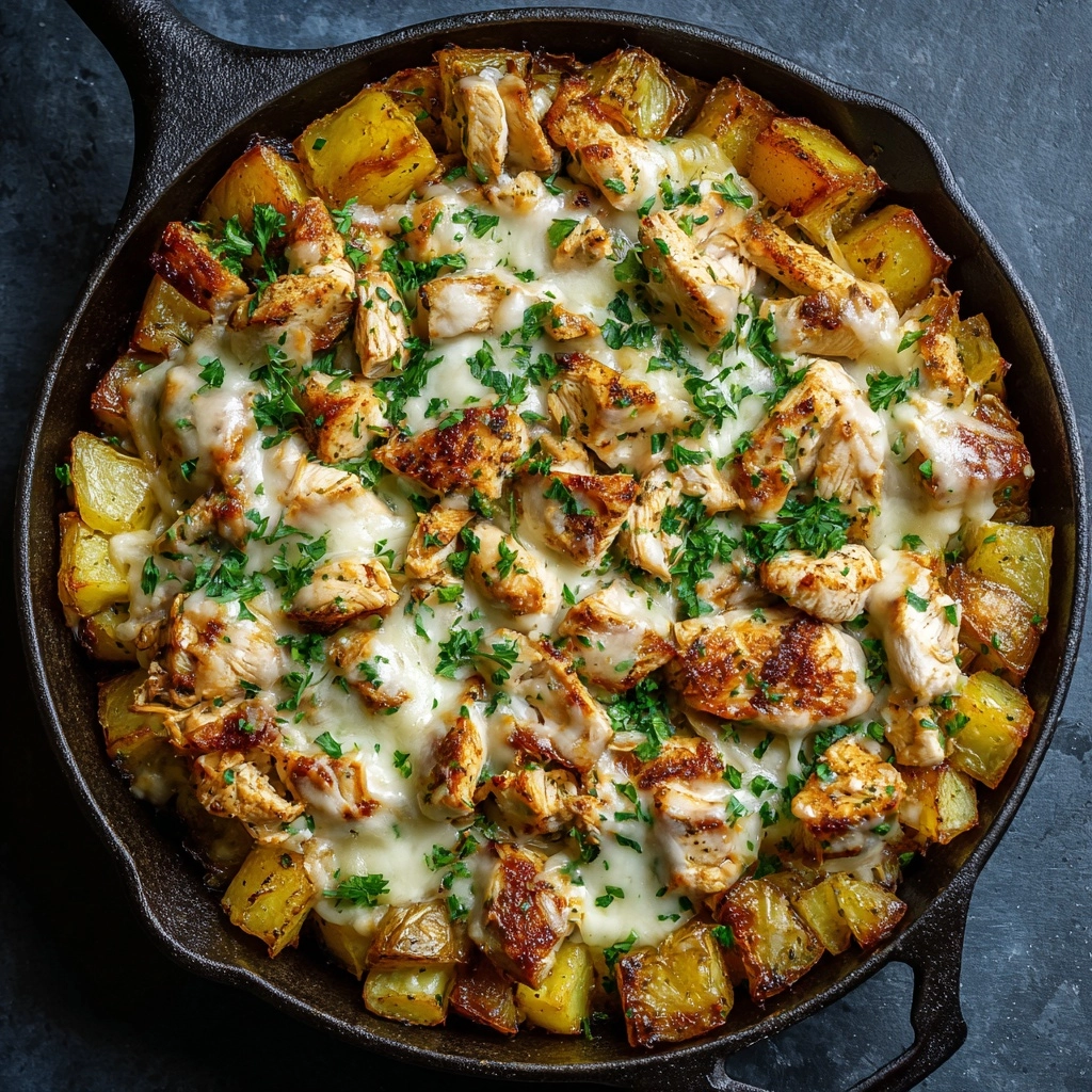 Garlic Parmesan Chicken and Potatoes Recipe - Recipe Image