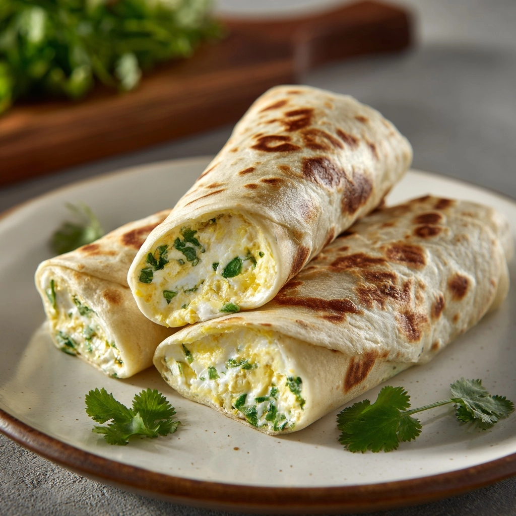 Cheesy Garlic Chicken Wraps Recipe - Recipe Image