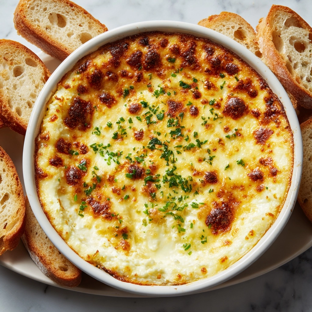 Baked Garlic Bread Dip Recipe - Recipe Image