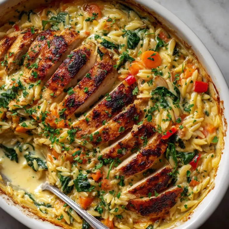 Creamy Chicken and Orzo Bake Recipe