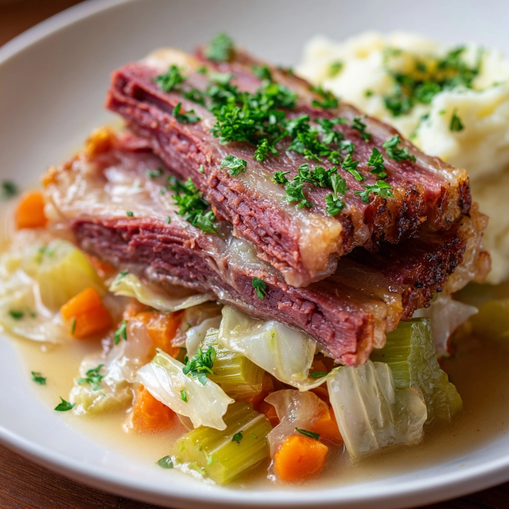 Traditional Irish Corned Beef and Cabbage Recipe - Recipe Image
