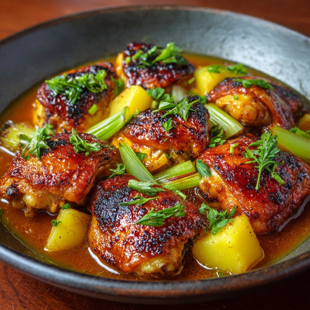 Slow Cooker Honey Garlic Chicken Recipe - Recipe Image