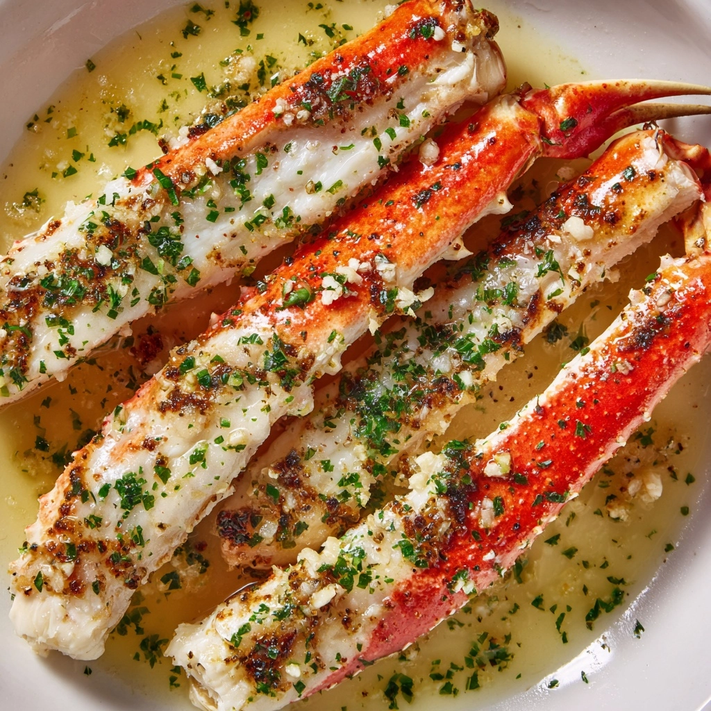 Garlic Butter Baked Crab Legs Recipe - Recipe Image
