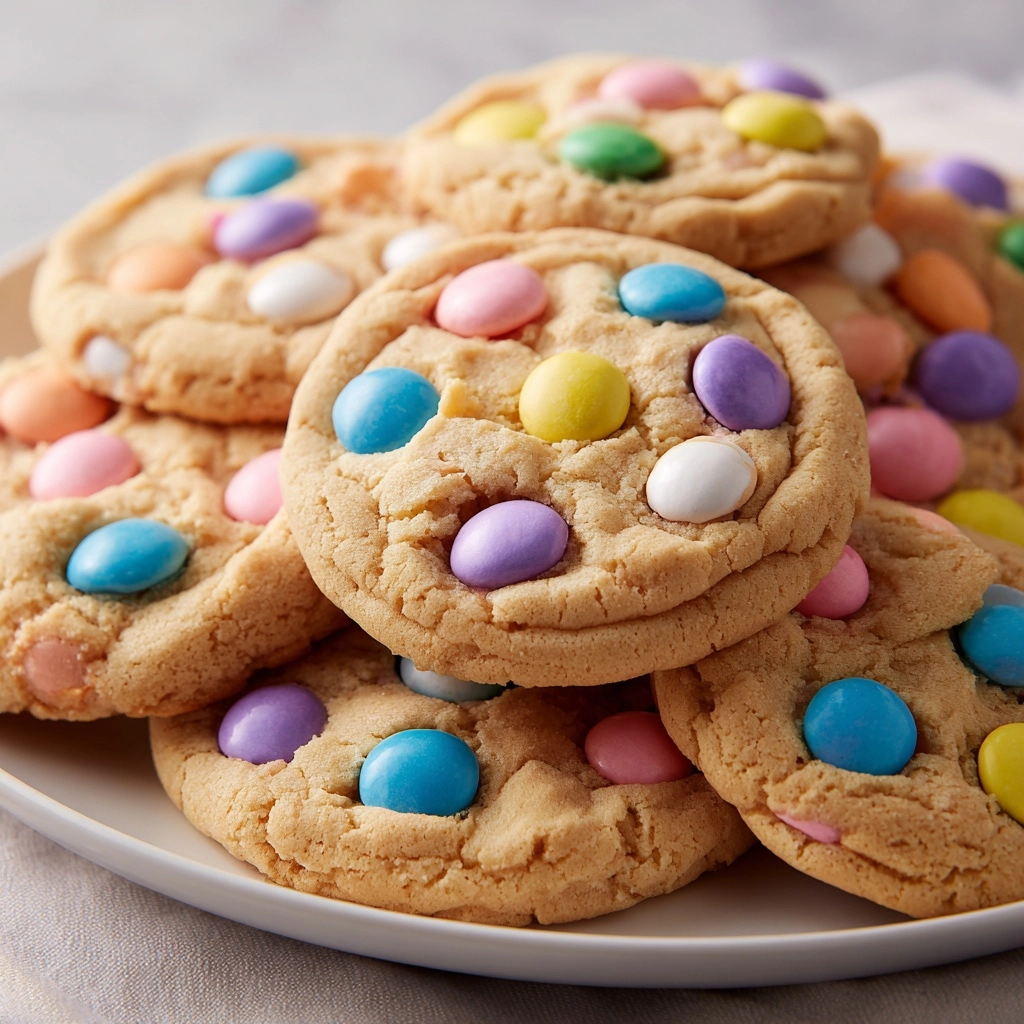 Easter M&M Cookies Recipe - Recipe Image