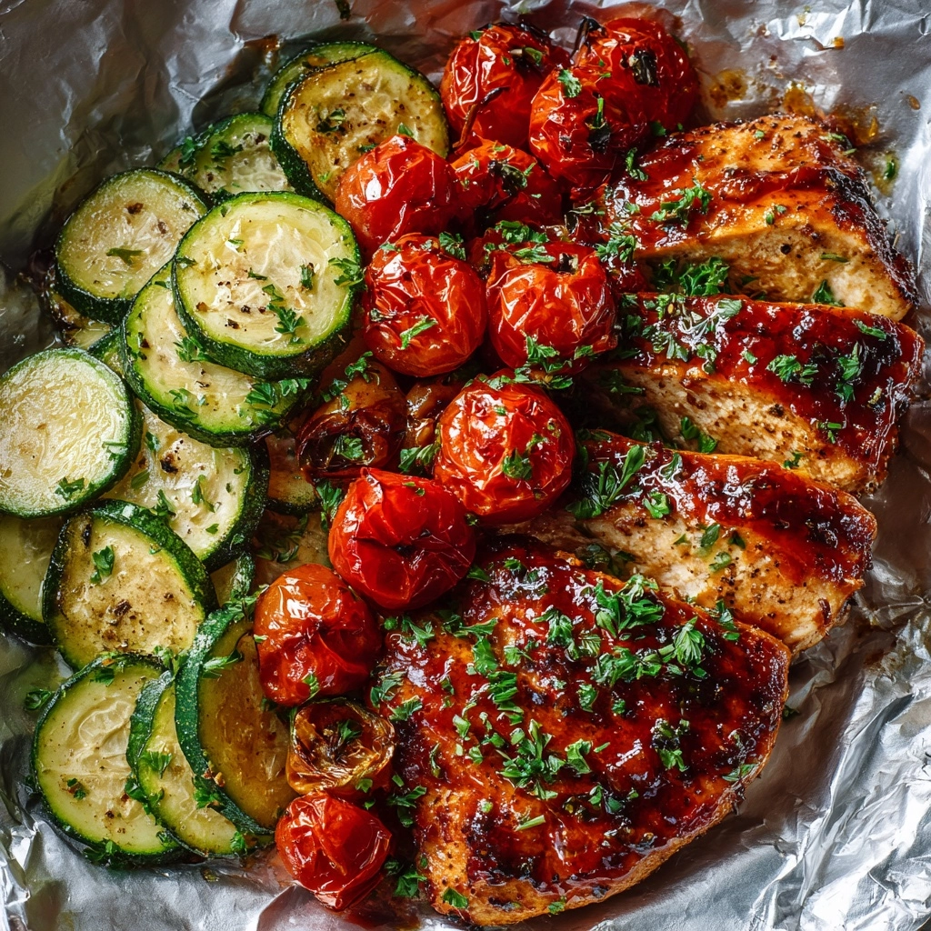 Honey Mustard Chicken Foil Packets Recipe - Recipe Image