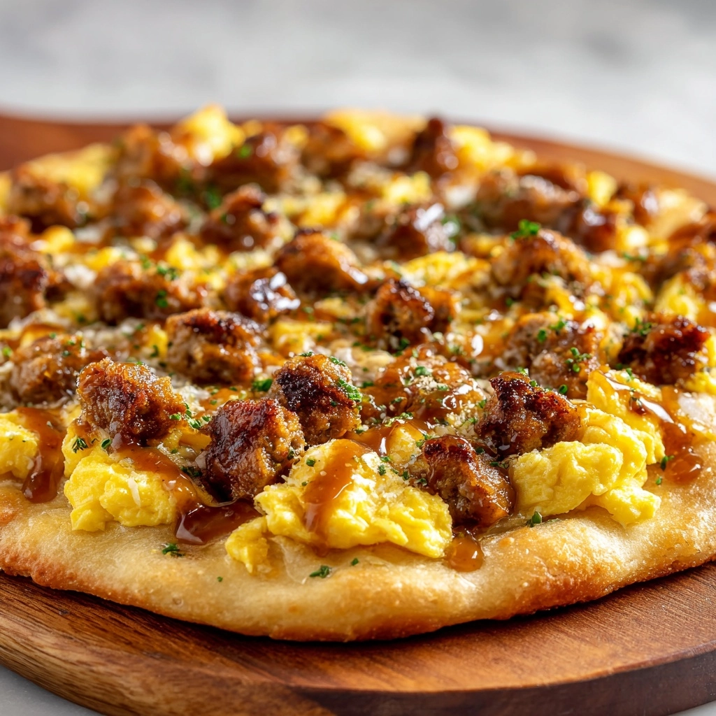 English Muffin Breakfast Pizza Recipe - Recipe Image