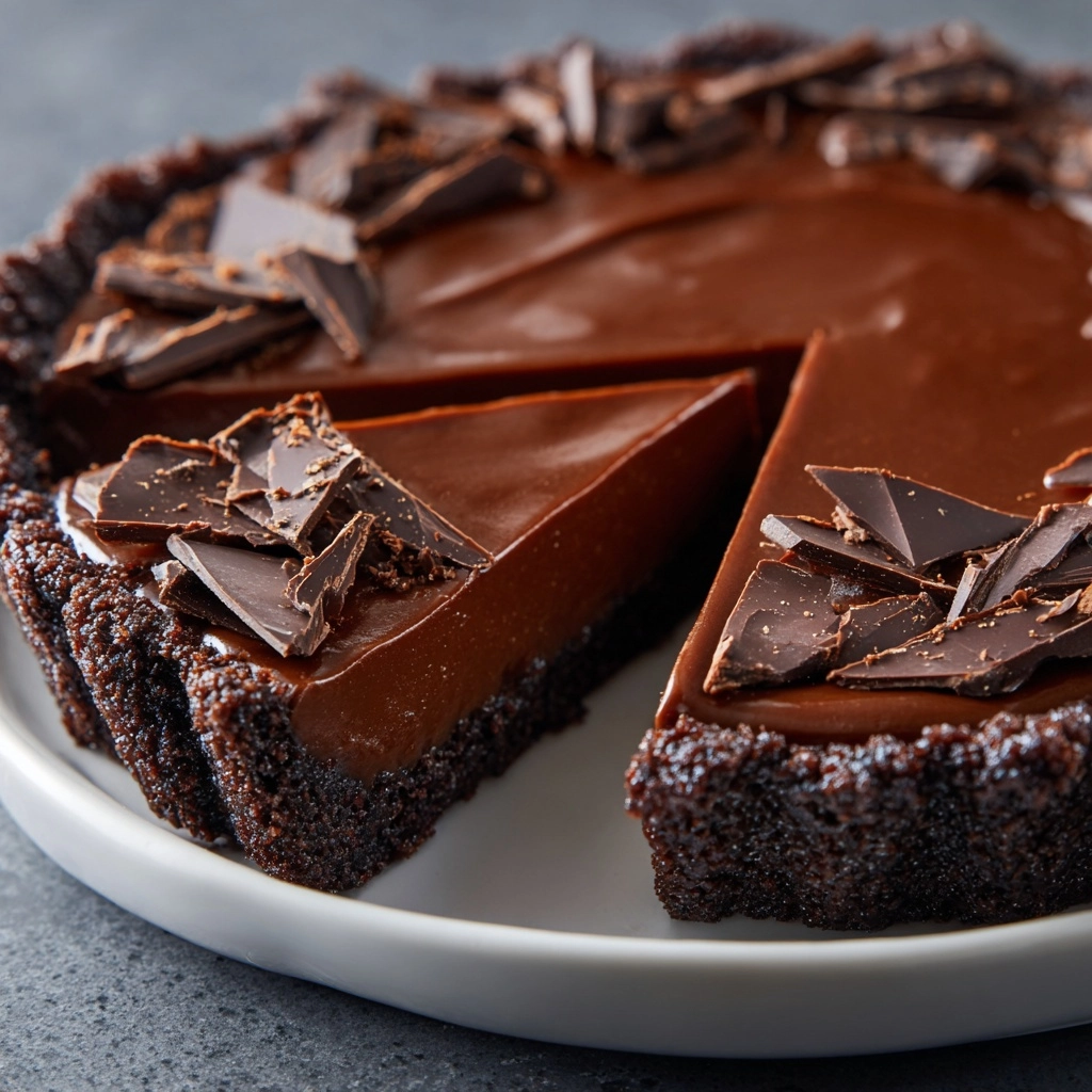 No-Bake Chocolate Pudding Pie Recipe - Recipe Image