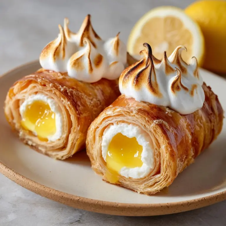 Zesty Lemon Meringue Pie Cannolis Recipe
