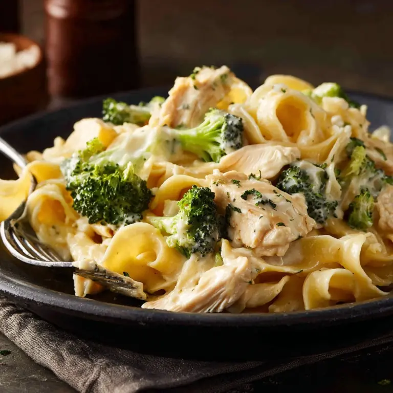 Broccoli Cheddar Noodle Skillet Recipe