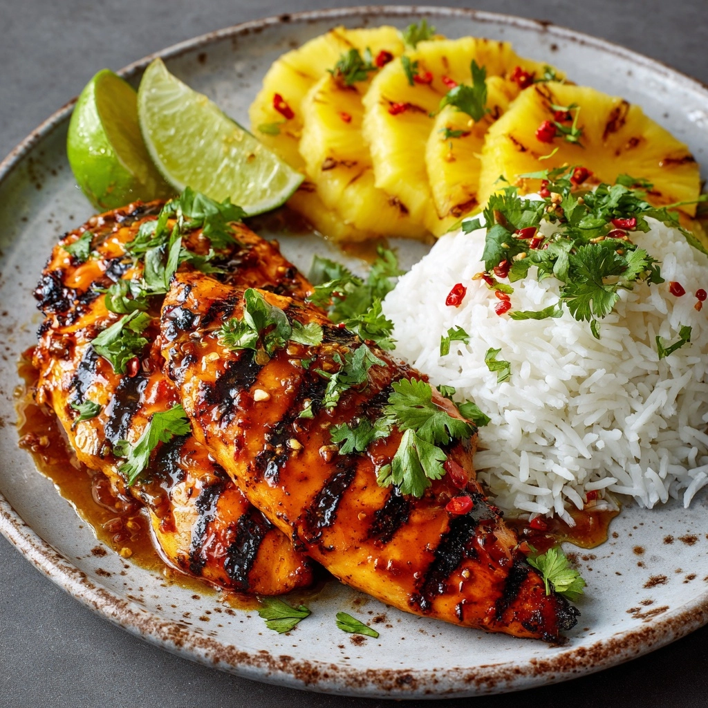 Grilled Aloha Chicken and Pineapple Recipe - Recipe Image