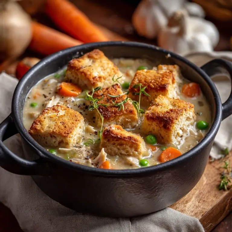 Small Batch Chicken Pot Pie Soup for Two Recipe