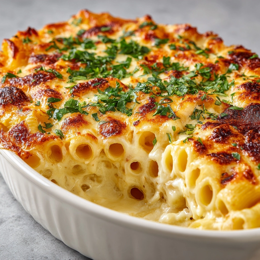 Four Cheese Baked Macaroni Recipe - Recipe Image