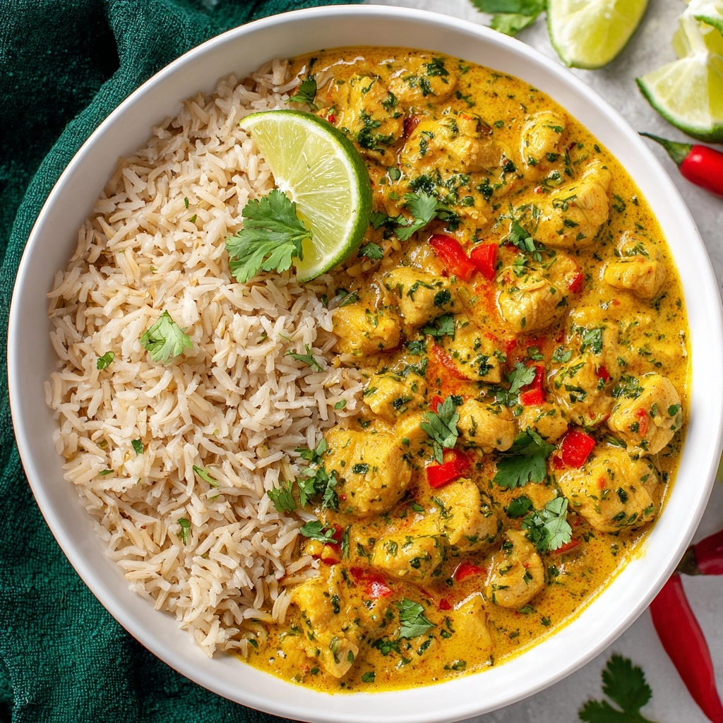 Thai Slow Cooker Chicken with Coconut, Peanut, and Red Curry Recipe - Recipe Image