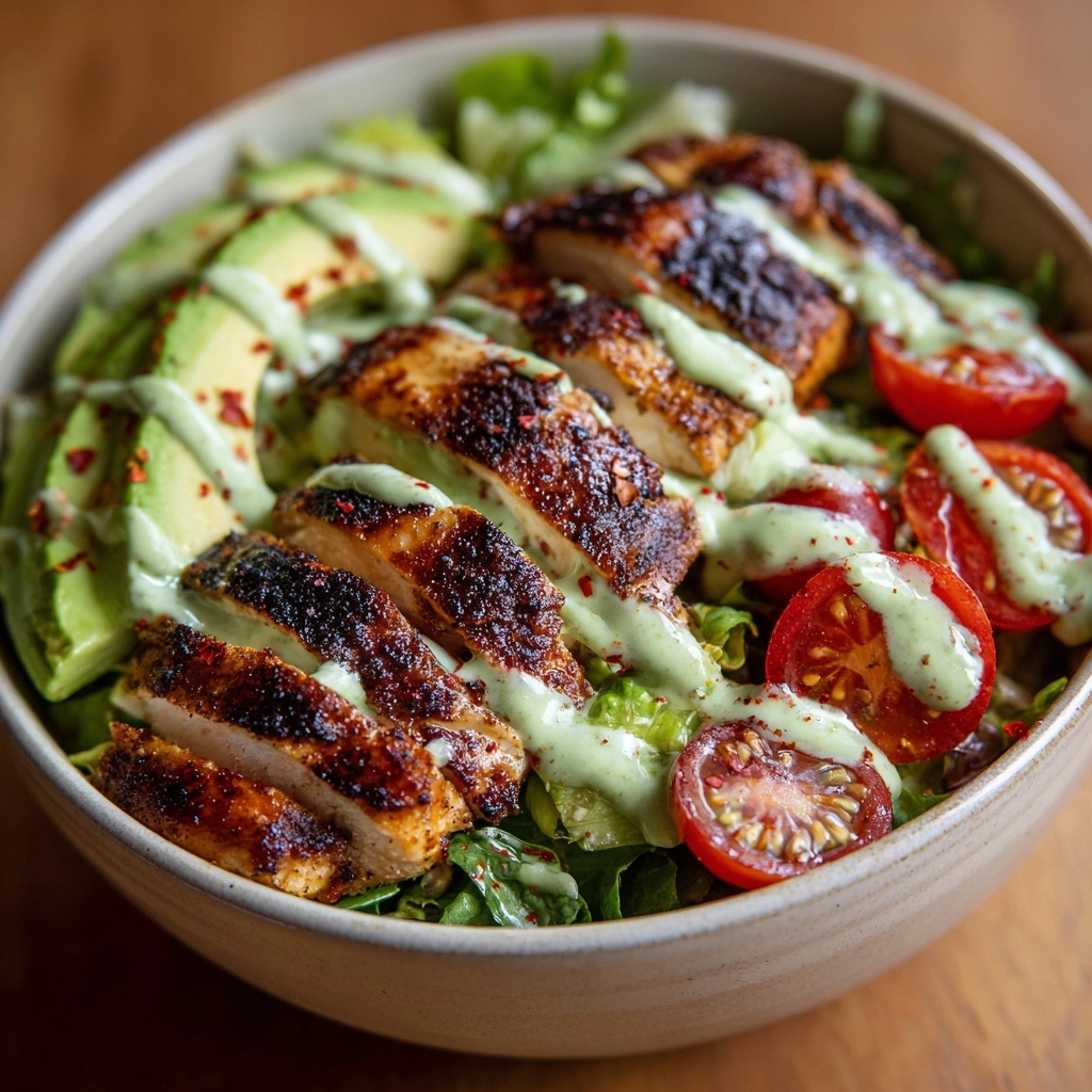 Grilled Chicken & Avocado Salad Bowl Recipe - Recipe Image