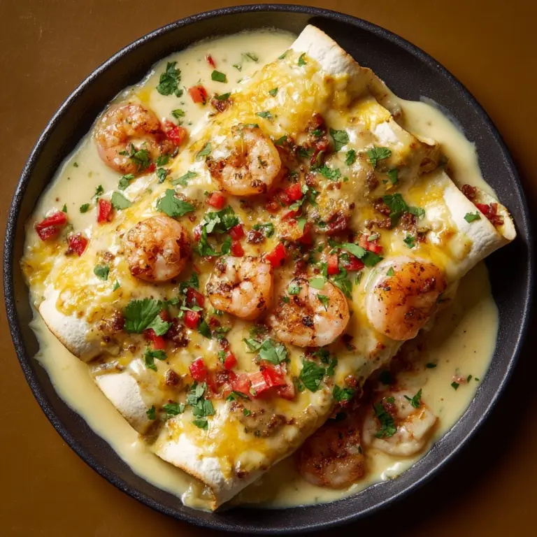 Creamy Shrimp Enchiladas: A Delicious Recipe for Seafood Lovers Recipe