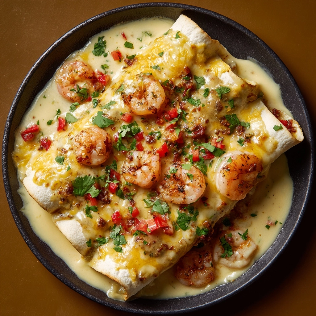 Creamy Shrimp Enchiladas: A Delicious Recipe for Seafood Lovers Recipe - Recipe Image