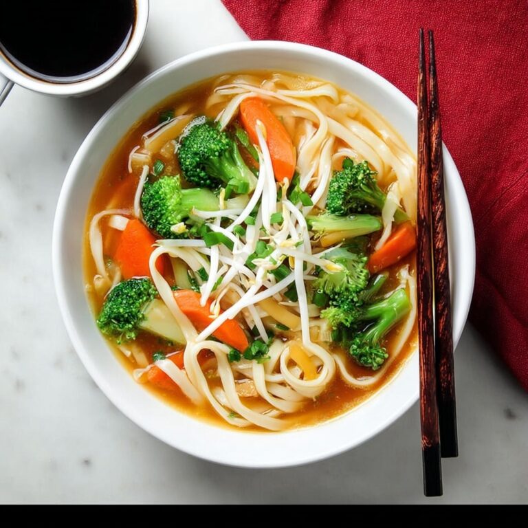 Vegetarian Dan Dan Noodle Soup Recipe