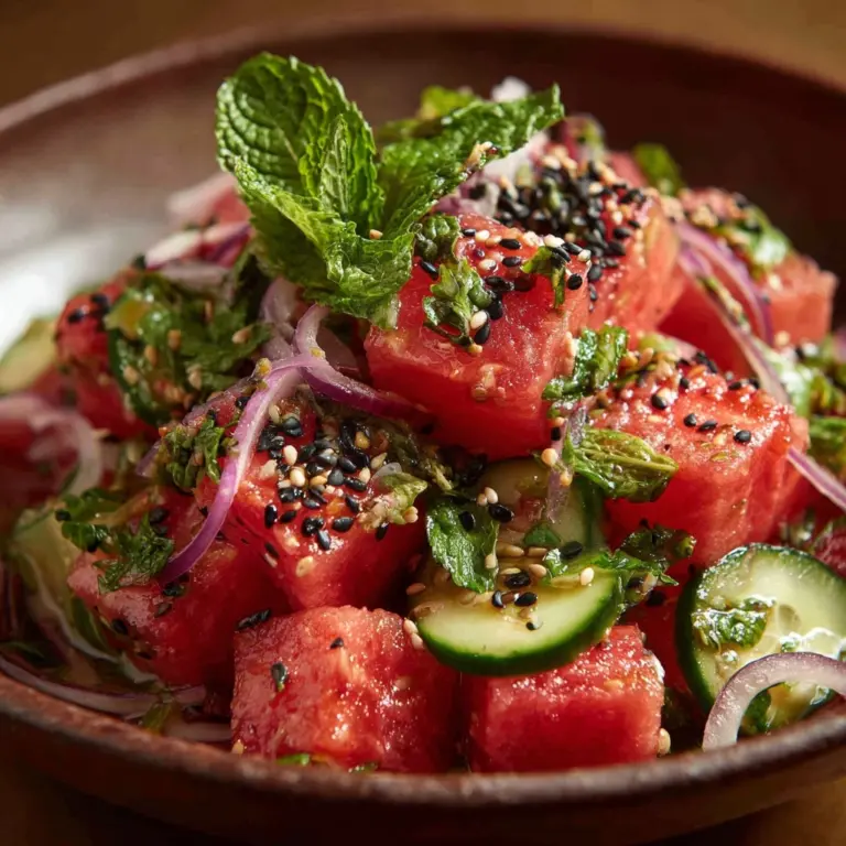 Watermelon Shiso Salad Recipe