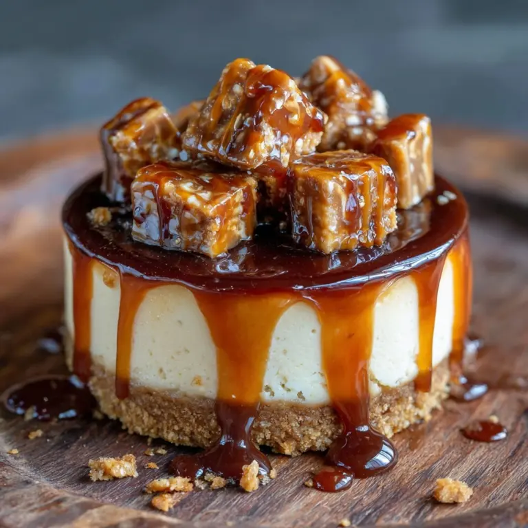Peanut Butter Caramel Mini Cheesecakes Recipe