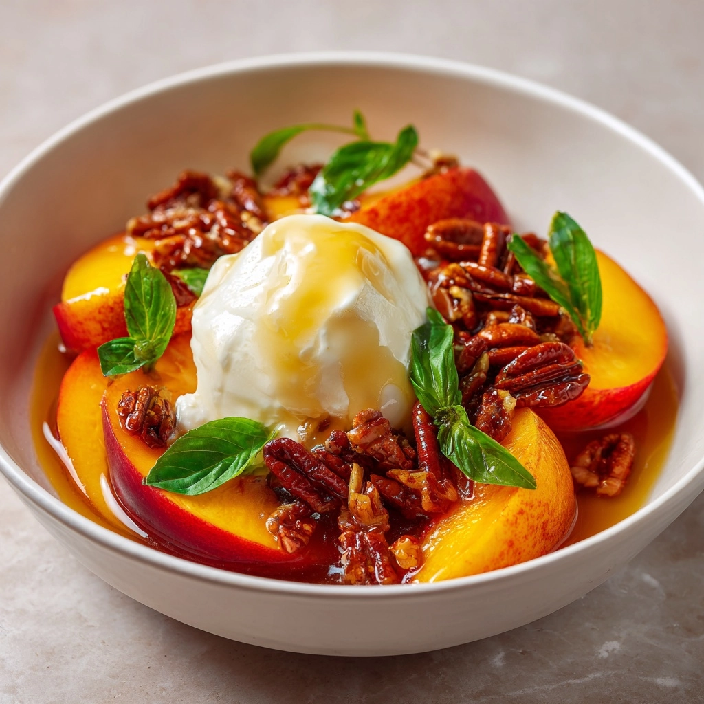 Peach & Burrata Caprese Recipe - Recipe Image