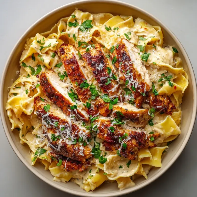 Southern Style Creamy Parmesan Chicken Pasta Recipe