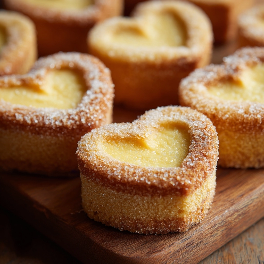 French Toast Churro Bites in Heart Shapes Recipe - Recipe Image