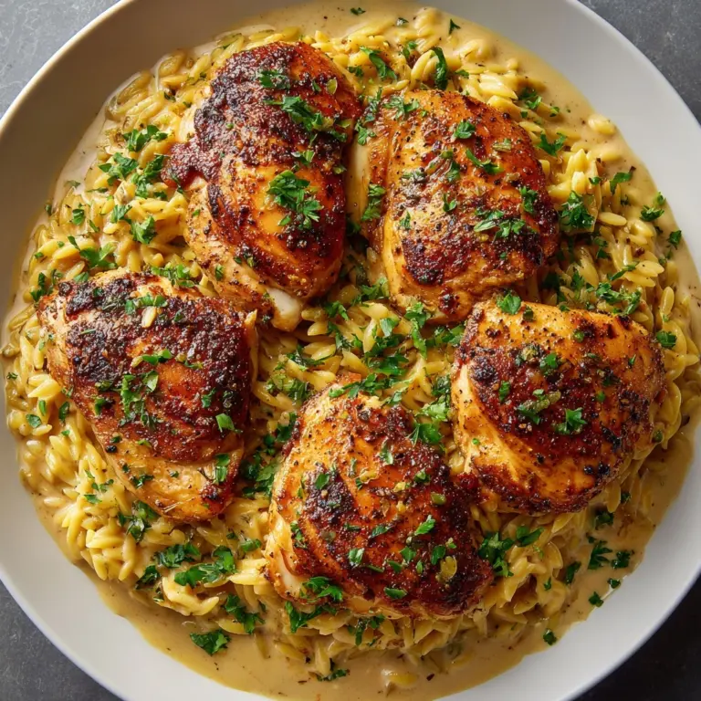 Creamy Tuscan Chicken with Orzo Recipe