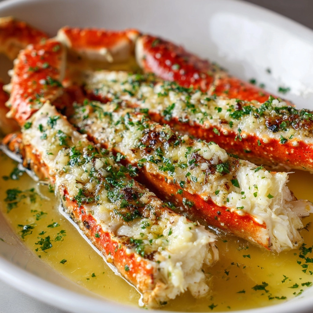Garlic Butter Baked Crab Legs Recipe - Recipe Image