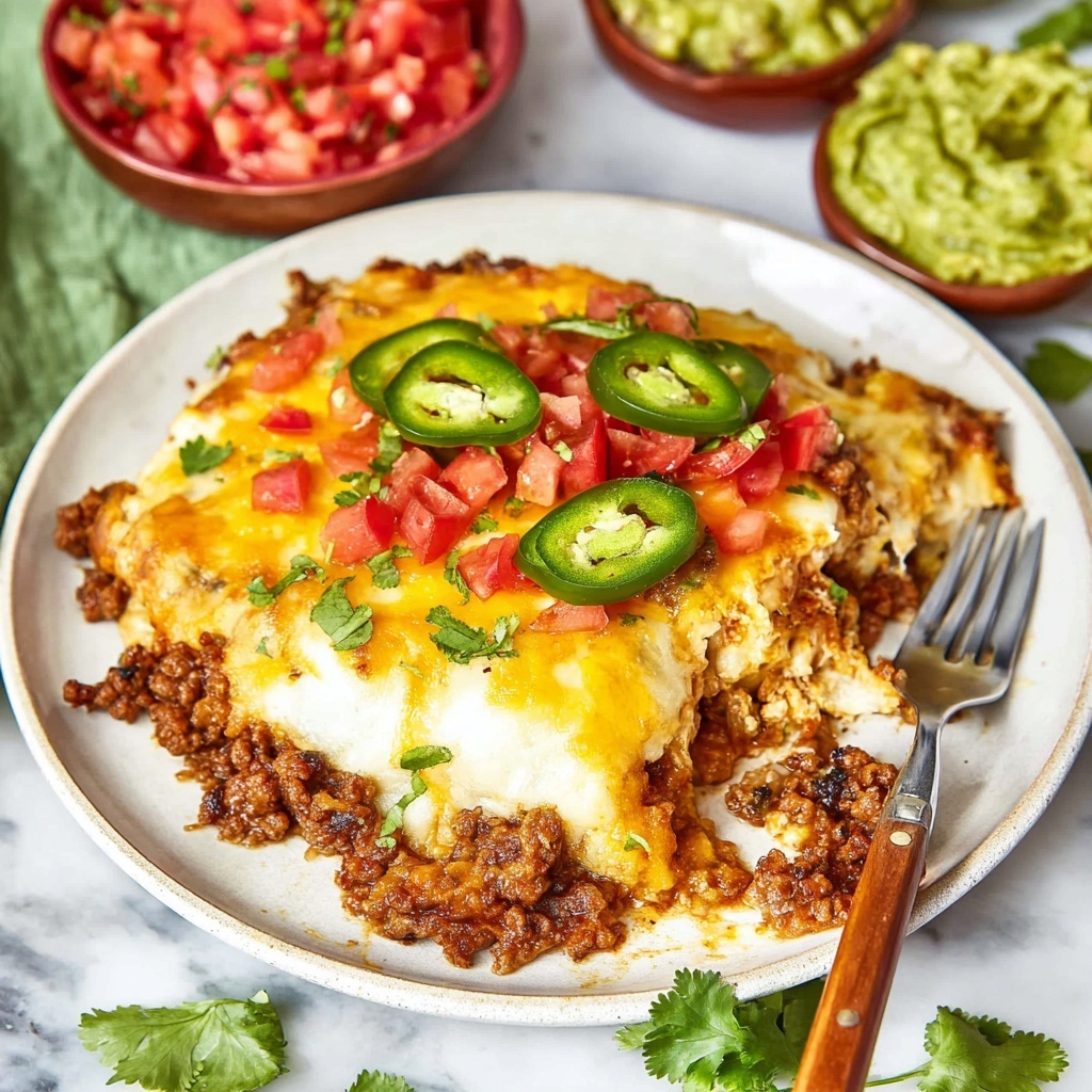 Creamy Burrito Casserole Recipe - Recipe Image