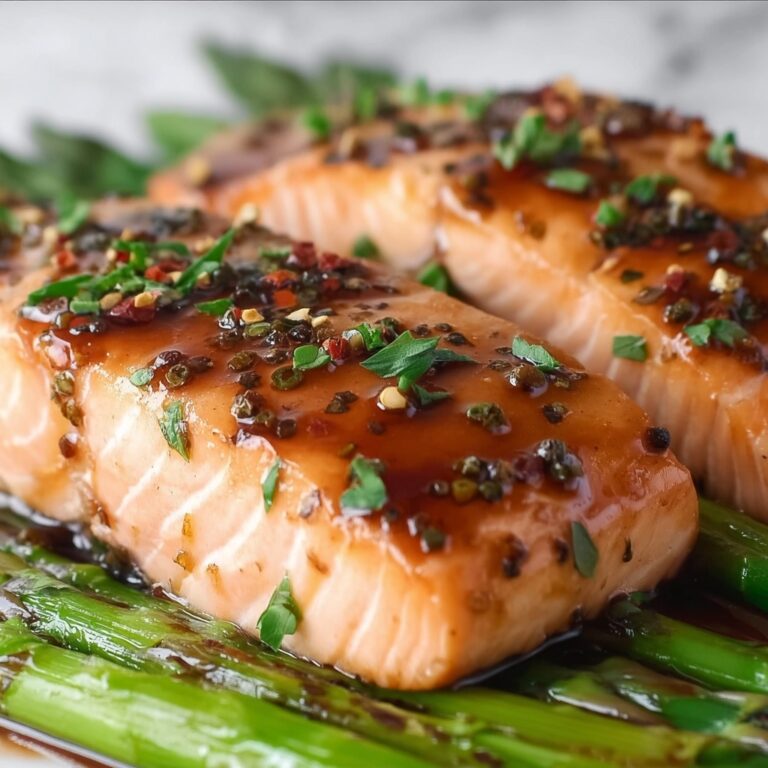 Balsamic Glazed Salmon with Asparagus Recipe