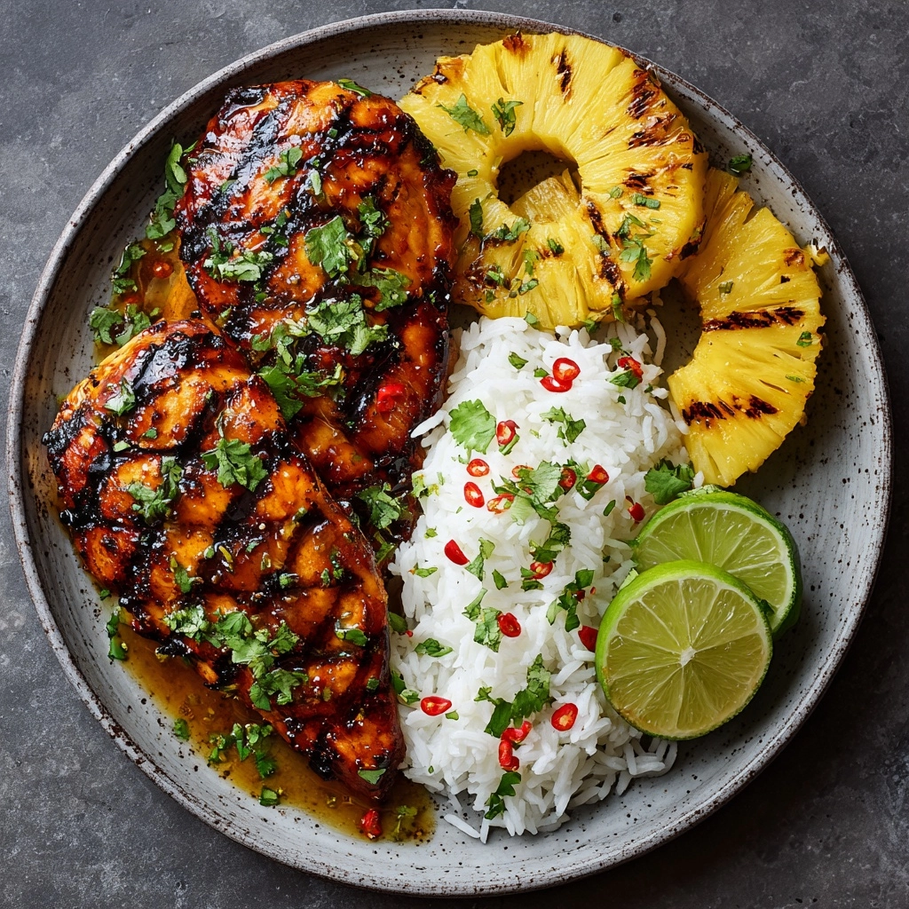 Grilled Aloha Chicken and Pineapple Recipe - Recipe Image
